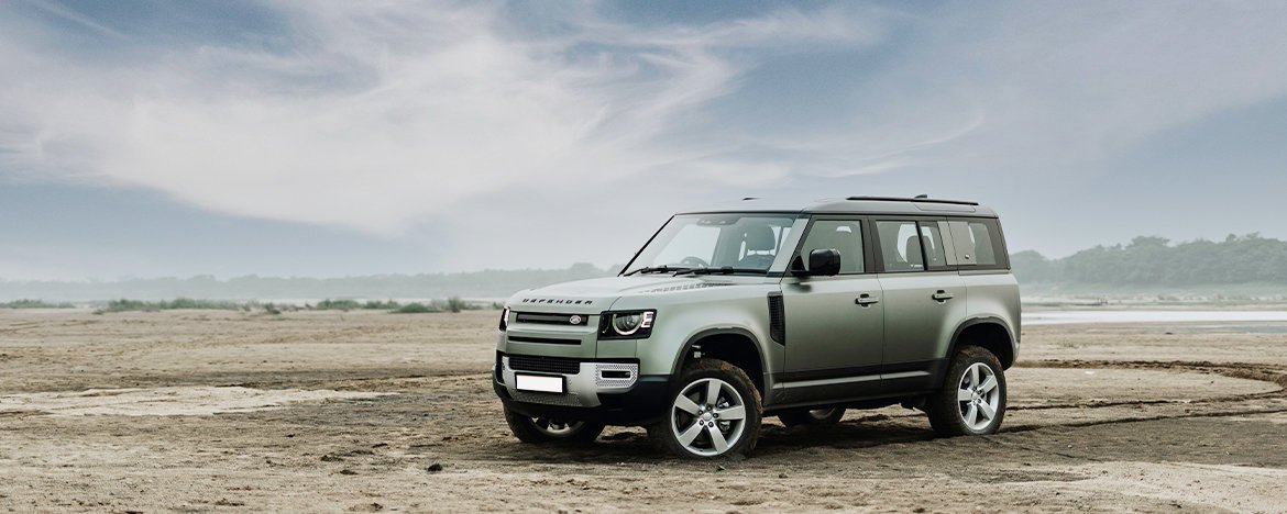 Land Rover Defender on sand